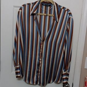 Zara Multicolor Striped Casual Shirt